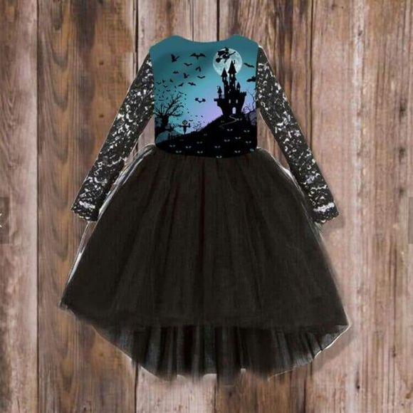 Pete & Lucy Spooky Doodle Tulle Dress